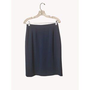 Jacqueline Ferrar Skirt 10 Lined Short Navy Blue Professional Teacher